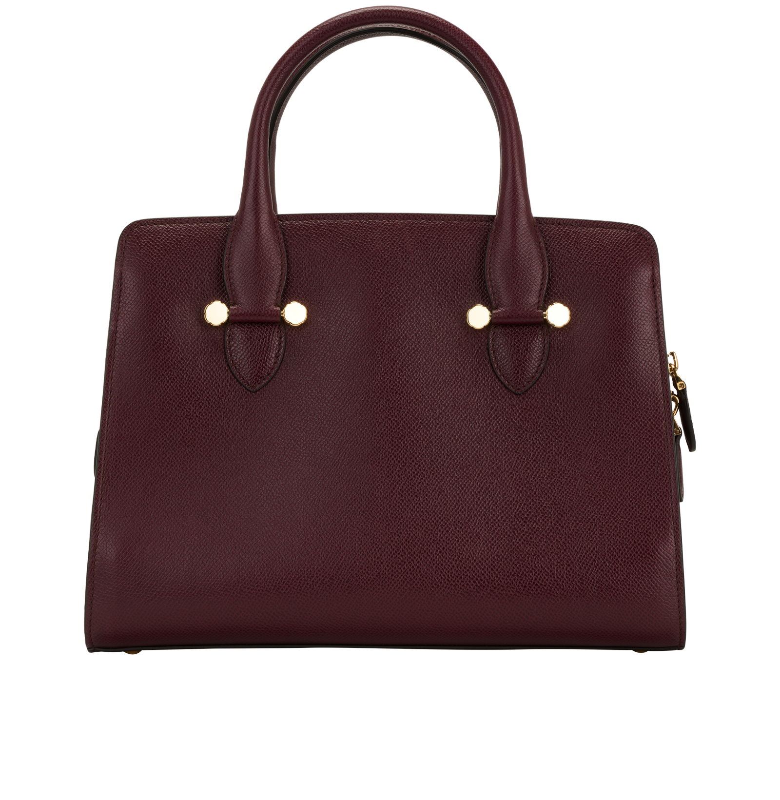 Top Handle Bag, &pound;295, Handbags, Burgundy, Leather, Back view